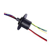 1pcs 2 canaux 10A + 4 canaux 2A bague collectrice hybride diamètre 22mm vitesse 250RPM bague collectrice conductrice connecteur de joint à rotation infinie