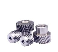 1Pcs 20 22 25 35 Dents 1.5M Engrenage hélicoïdal gauche 19°31′42″ 1.5 Module Crémaillère Alésage 12 14 16 19-25mm 45# Acier(20T-Bore 16(K5)-H35)