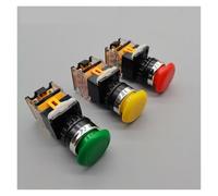 1pcs 22mm LA38-11M Self-locking/Self-reset Mushroom Head Push Button Switch 10A/440V Select Button Switch NWPNLXEA(Green,Self-reset)