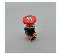 1pcs 22mm LA38-11ZS Mushroom Head Emergency Stop Push Button Switch 10A/440V Selector Switch NWPNLXEA