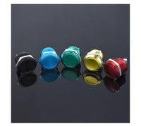 1pcs 22mm Momentary Motorcycle Car Ship Doorbell Waterproof DIY Boat Panel Hole Color Metal Button Switch Power Button NWPNLXEA(Blue-ball)