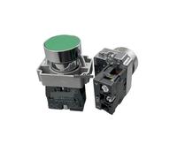 1Pcs 22mm Momentary Push button switch 10A/415V NC/NO XB2-BA11 XB2-BA21 XB2-BA31 XB2-BA42 XB2-BA51 XB2-BA61 Button switch NWPNLXEA(XB2-BA31 NO green)