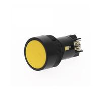 1Pcs 22mm Momentary Push button switch red green blue yellow black white NO/NC XB2-EA142 XB2-EA131 NWPNLXEA(Yellow-NO)