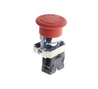 1Pcs 22mm NC Red Mushroom Emergency Stop Push Button Switch XB2-BS542