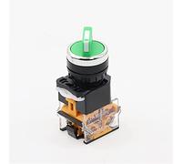 1pcs 22mm Sélecteur autobloquant 1NO1NC 2/3 Positions Commutateurs rotatifs DPST 4 Vis 10A400V Interrupteur Marche/Arrêt (Couleur : 1, Taille : 3 Positions 2NO)(2,3 Positions 2NO)