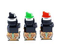 1pcs 22mm Self-lock Selector Switch 1NO1NC 2/3 Positions Red Green Black Rotary Switches DPST 4 screws 10A400V Power Switch NWPNLXEA(Nero,3 Positions 2NO)