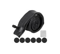 - 1pcs 24x1 3/8 US Valve Americain Valve Vélo Intérieur Tube avec Pneu Réparation Kit, Noir