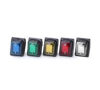 1pcs 250VAC KCD4 201 waterproof 203 rocker switch DPST 4pin on 12V 220V LED NWPNLXEA(White,ORDINARY PARAGRAPH_16A_12V)