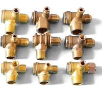 1pcs 3 Port Clapet Anti-Retour en Laiton Filetage Interne Mâle Clapet Anti-Retour Outil De Connecteur De Clapet Anti-Retour pour Compresseur D’air Électrovanne, 5pcs 10x1mm, One Size