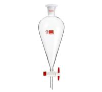 1pcs 30ml to 1000ml pear-shaped Clear And Thick Separating Funnel with PTFE Piston for Lab experiment(1000ml No.24 caliber)