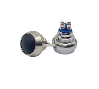 1PCS/3PCS Momentary 12mm Push Button Switch Colored switches Spherical Stainless Steel Car Modification Horn Doorbell Switch NWPNLXEA(Nero,One Size)