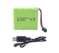 1PCS 4.8V 2800mah AA Li-Batterie Rechargeable avec fiche SM-2P et Ligne de Chargement USB pour SY-E511 RC excavatrice Voiture Camion d'ingénierie E562 TD141 RC Voiture