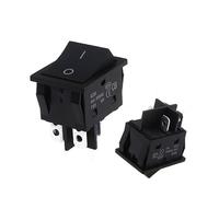 1Pcs 40A 250V AC High Current ON/OFF Special for Eelding Machine KCD4 Silver Point Rocker Power Button Switches Black NWPNLXEA(40A 4PIN)