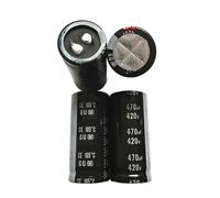 （1pcs）420V470UF 25X55 aluminum electrolytic capacitor 470UF 420V 25 * 55 450V/400V. MQXFCZUX