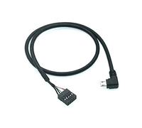 1pcs 50cm 2,54mm 9pin À L'interface USB CPU Câble Refroidisseur Compatible H80I H100I H110I H115I,9Pin micro Right