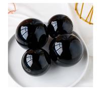 1pcs 50mm Black Obsidian Sphere Crystal Magic Ball Stones Home Decor Without Base BKYUKJVU