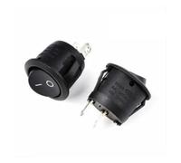 1PCS/5PCS/10PCS 20mm Round Type Rocker Switch SPST 2Pin ON-OFF Warped Board Power Switch NWPNLXEA(2,10PCS)