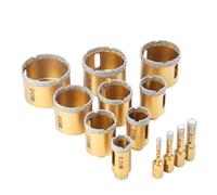 1Pcs 6-68mm 1PC M10 Thread Dry Vacuum Brazed Diamond Drilling Core Bit Ceramic Tile Hole Saw Granite Marble Drill Bits(38mm)