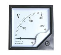 1Pcs 6C2-300V Voltmètre à pointeur 5V10V15V30V50V600V1000V Compteur de panneau analogique Volt Jauge de tension Voltmètre analogique(DC0-1500V)