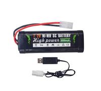 1PCS 7.2V 5000mAh Batterie NiMH Prise Kate-2P & câble de Charge USB pour Les Voitures de Course de réservoirs contrôlées à Distance camions de Voiture Haute Puissance Batterie de connecteur Tian Miya