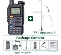 1Pcs-771 Quansheng UV 5R Plus Talkie Walperforé, Portable Am Fm, Commutateur radio bidirectionnel, Station VHF, Récepteur K5, Ham, Ensemble sans fil, Longue portée ""Nipseyteko