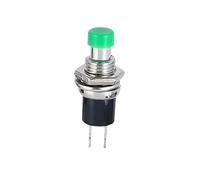 1PCS,7MM, Round Momentary Push Button Switch Press The Self-Reset,Normally Open 1NO,Normally Closed 1NC,MicroSwitchs NWPNLXEA(Green,1PCS_1NC)