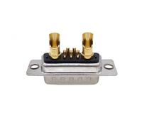 1PCS 7W2 20A 30A 40A Connecteur à courant élevé plaqué or Adaptateur D-SUB 5+2 prise jack Broche usinée Fil flash entièrement doré(30A Male and shell)
