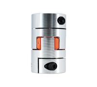 1Pcs 8/9.5/10/12/12.7/14/15/16/17/18/19/20/22mm D40mm L55mm 3 Jaw electronic starter Shaft Flexible Plum Coupling Shaft Coupler Clutch IINKUEYK(8X16)