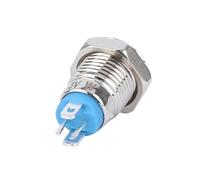 1pcs 8mm With LED indicator Self-reset Momentary Self-locking Latching Metal Push Button Switch 4pins high head 3v6v12v24v220v NWPNLXEA(Momentary,RED LED_220V)