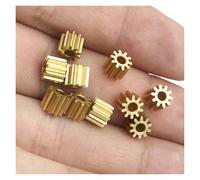 1PCS 8T 9T 10T 11T 12T 13T 14T 15T 16T 18T Teeth 0.3 Modulus 1mm 1.5mm 2mm Hole Spindle Metal Gear electronic starter Shaft Reduction CZAOINCU(10T 1.48mm Hole)