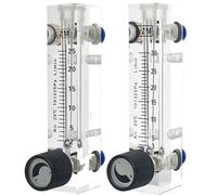 1PCS 94mm 106mm Hauteur Eau Gaz Air Flotteur Débitmètre Type De Panneau Rotamètre Avec Vanne De Régulation(0.1-1LPM Water 94 H)