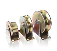 1Pcs Acier Inoxydable Quincaillerie Domestique Roulette Rigide Roulement De Roue Poulie UVH En Forme De Placage Couleur Rouleaux De Porte Coulissante(V Type 30mm)