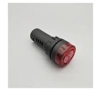 1Pcs AD16-22SM 22mm LED Flash Signal Light Audible Buzzer Warning Light Red Green Yellow Black white 12V 24V 110V 220V NWPNLXEA(Rot,24V)