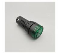 1Pcs AD16-22SM 22mm LED Flash Signal Light Audible Buzzer Warning Light Red Green Yellow Black white 12V 24V 110V 220V NWPNLXEA(Green,220V)