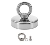 1pcs Aimant Puissant, Aimant à œillet En Néodyme, Super Puissant Crochet Magnétique, Rond Magnétique, pour Pêche à L'aimant, Récupération de Rivière
