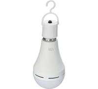 1pcs Ampoules LED d'urgence multifonctionnelles rechargeables 12W 60W équivalent 6000K Lumières d'extérieur suspendues pour les pannes d'électricité, le camping et les fêtes de jardin--E26/E27, AC100~