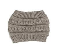 1Pcs Autumn Winter Women Turban Headwraps Headwear Ear Warmer Knitting Headband Hair Band Ponytail Beanie Hat(Color 5)