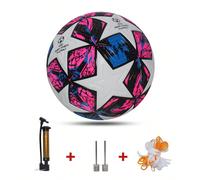 1pcs Balle d"entraînement de match intérieur / extérieur standard Taille 5/4 Cadeau en PU rose gonflable comprenant une pompe à air / une aiguille / des accessoires de filet (pour une livraison non go