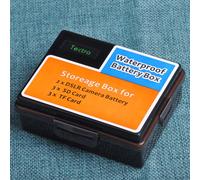 1pcs Batterie Boîte de Rangement SD TF Carte Mémoire Cas pour Sony NP-FW50,IL LP-E12,Nikon ENEL23,Fuij NPW126,Olympus BLN1,Kodak CR-V3 - Type Black