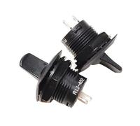 1PCS Black Color R13-402 ON-OFF 2Pin Maintained Round Toggle Switch SPDT Panel Controls Switches