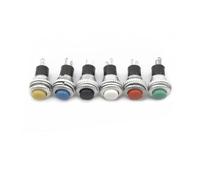 1pcs Black/Green/Yellow/Blue/White/Red OFF-Momentary ON 0.5A 250VAC Remote Control Push Button Switches 10mm DS-316 NWPNLXEA(Weiß)