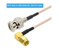 1pcs bnc à SMA Câble RG316 50 Ohm Pigtail SMA Mâle à Bnc Bouchon mâle Rf Câble de rallonge coaxiale Cordon coaxial Cordon 1 5cm En gros(BNC M to SMA M90,5M)