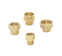 1pcs Brass Male 1/2 3/4 1 Inch Female Threaded Connector Pipe Repair Extend Reducing Copper Joint For Bathroom(3I4 x 1 inch) Plumbing Fittings