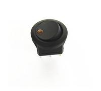 1pcs Car 12V 3 Pin Round Rocker Dot Boat LED Yellow Light Toggle Switch SPST ON/OFF