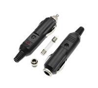 1PCS Car Male Cigarette Lighter Socket Converter Plug Plastic And Metal Car Accessories 12V 24V 10A Fuse Tube