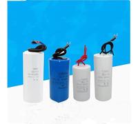 1PCS CBB60 capacitor 450V Water pump to dry dehydration start capacitor With wire 3UF 62X35MM White MQXFCZUX