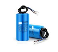 1Pcs CBB60 electronic starter Run Capacitor 450V AC Starting Capacitors 345681012141516182025303540457080100UF For Washing Machine EKFBQBGW(25UF White)