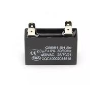 1PCS CBB61 450V Air Conditioner External Fan Start Capacitor electronic starter Run Capacitor 1 1.2 1.5 1.8 2 2.5 3 3.5 4 4.5 5 6 7 8 10UF AUOQKQUT(4.5UF 40x23x32mm)