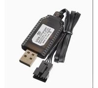 1PCS Chargeur RC 7.4V USB, Câble Chargeur Lipo 2S avec Connecteur SM-4P | Chargeur USB 7.4V 1000mA pour batterie LiPo 2S, câble RC SM-4P pour voitures, drones, bateaux et camions RC.