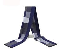 1PCS Classic Winter Men's Scarf Warm Black Gray Business Scarf Cashmere Plaid Scarf Men (Color : B Size : One Size) (A One Size)
